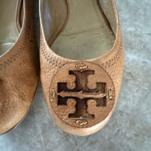 TORY BURCH Tan Ballet Flats - Picture 2 of 5